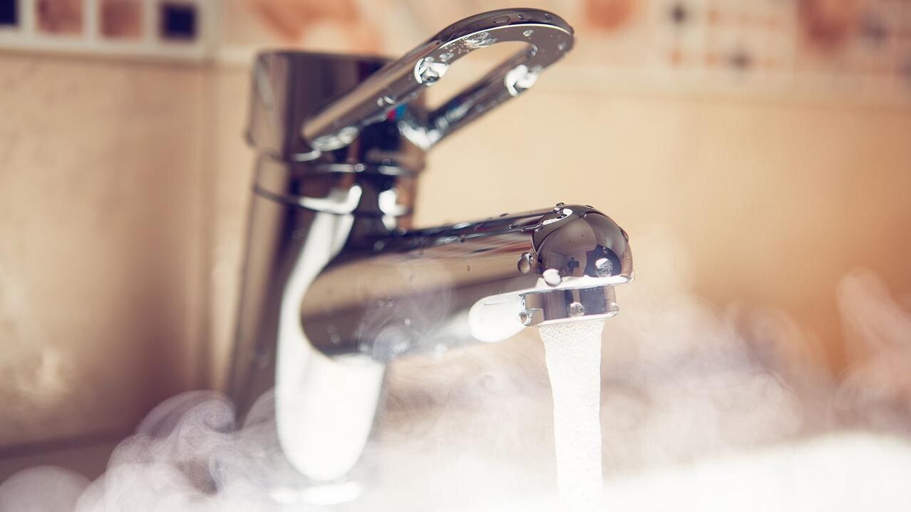 Hot water faucet to steam penis enlargement with baking soda