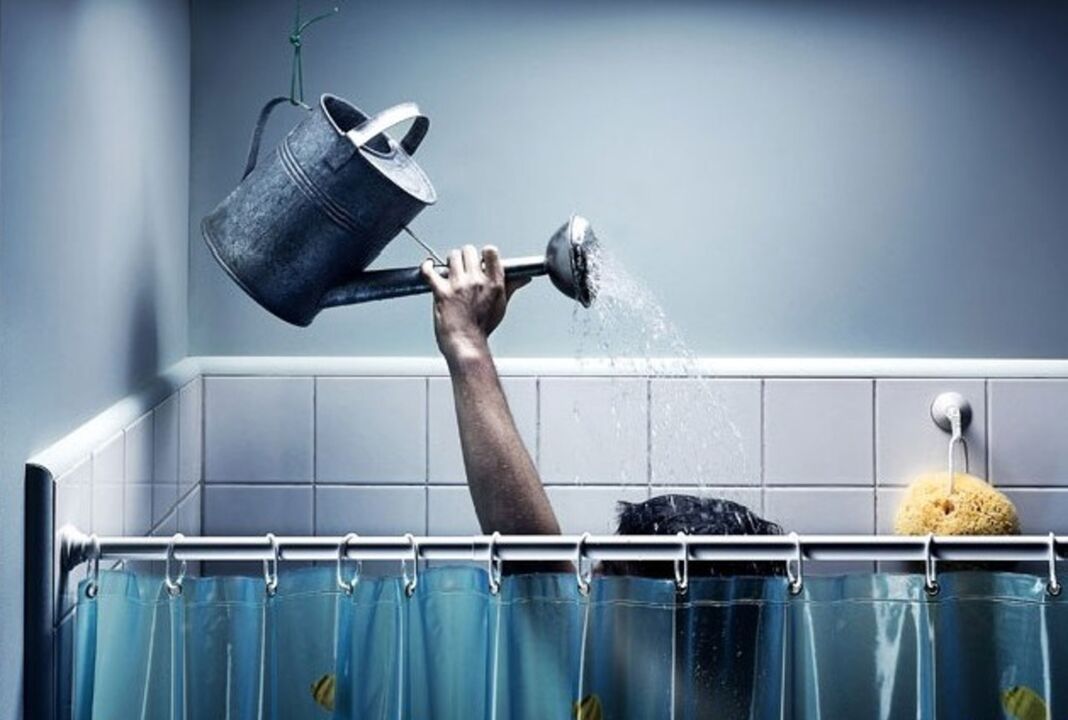 Taking a shower with baking soda before penis enlargement